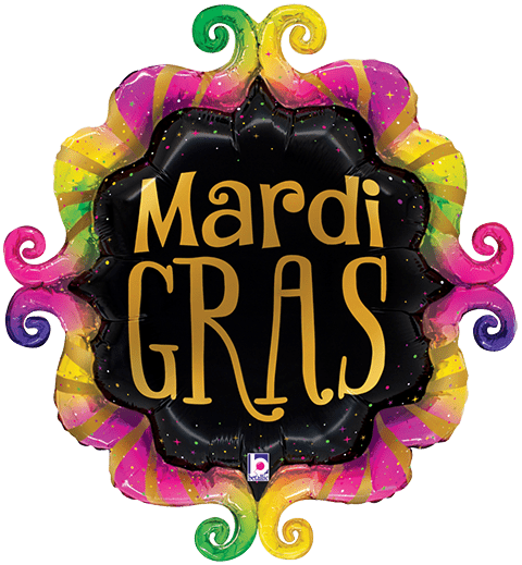 28" Mardi Gras Fancy Frame