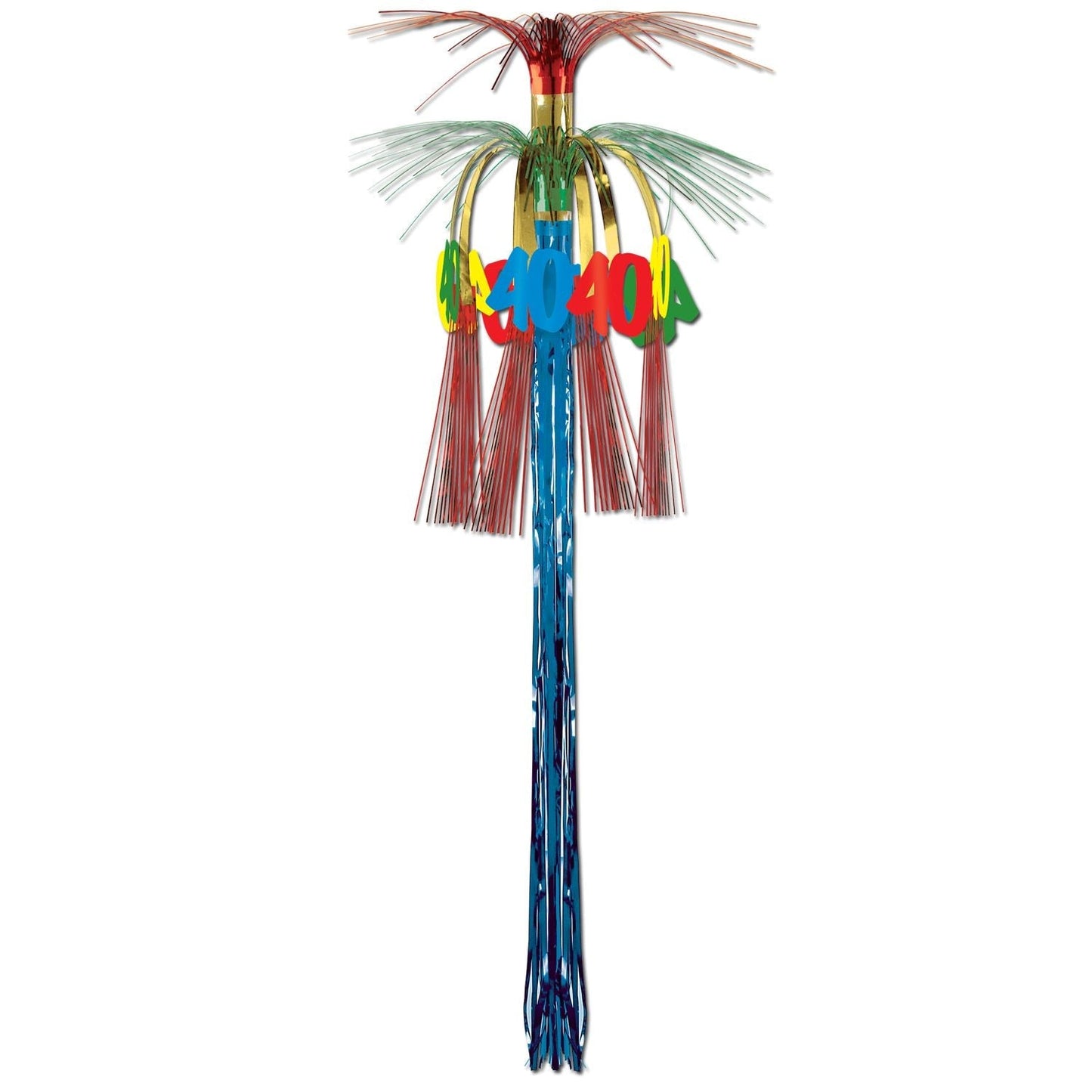 3' Cascade Hanging Balloon Column - 40th Birthday