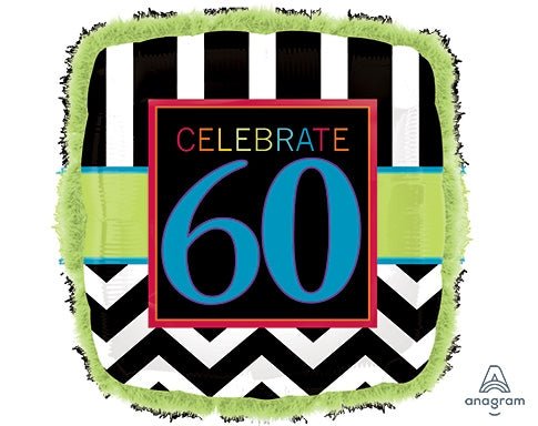 32" Doo - Dads 60th Birthday Celebration with Boa Trim