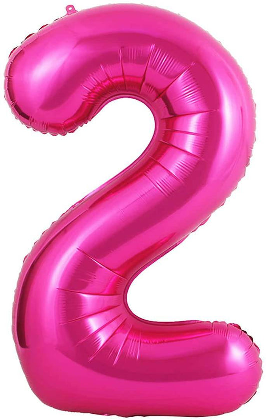 34" Balloon Numbers - Fuchsia Conver USA