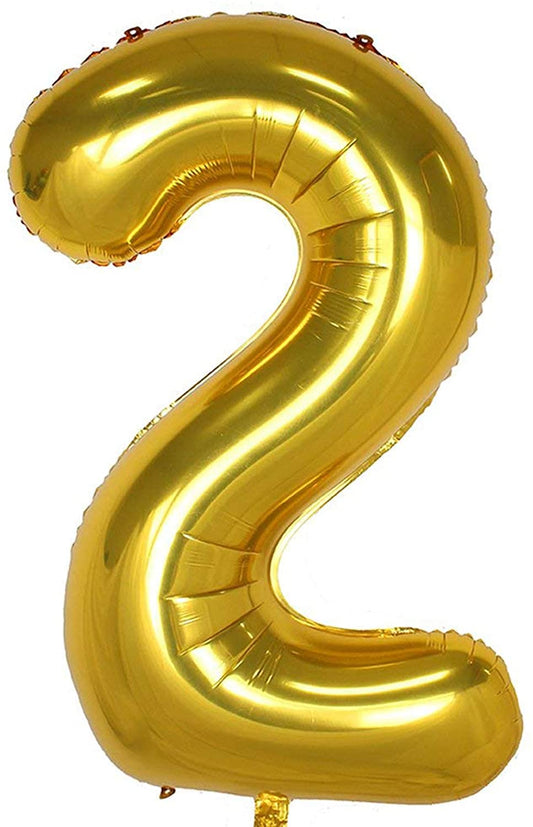 34" Balloon Numbers - Gold Conver USA
