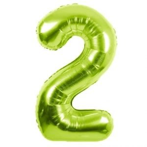 34" Balloon Numbers - Lime Green - Party America