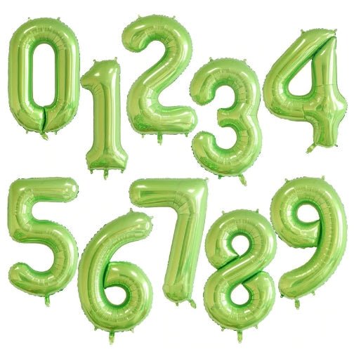 34" Balloon Numbers - Lime Green - Party America