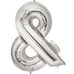 34" Megaloon Ampersand - Silver
