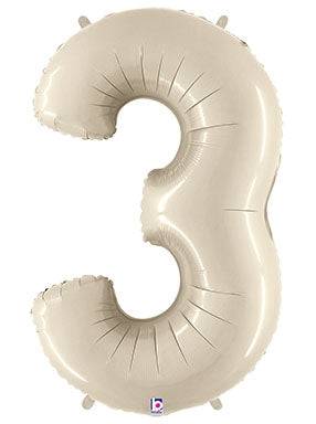 34" Megaloon Number 3 - White Sand