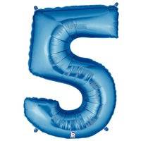 34" Megaloon Number 5 - Blue