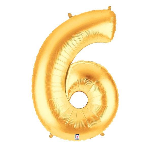 34" Megaloon Number 6 - Gold