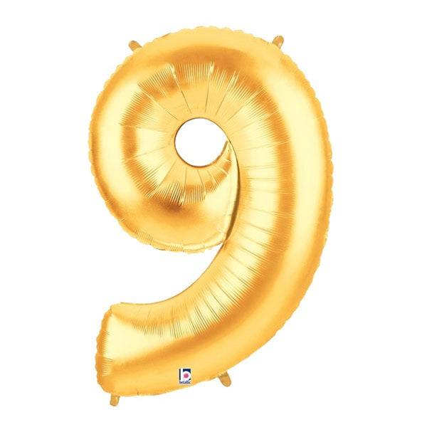 34" Megaloon Number 9 - Gold