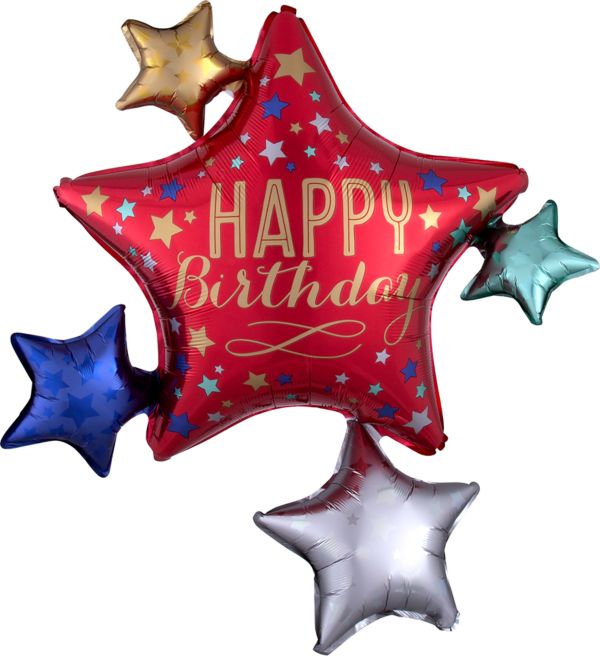 35" Birthday Star Cluster