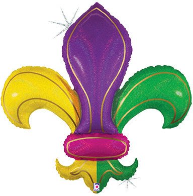 36" Colorful Fleur De Lis