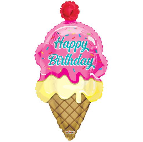 36" Happy Birthday Ice Cream - Conver USA