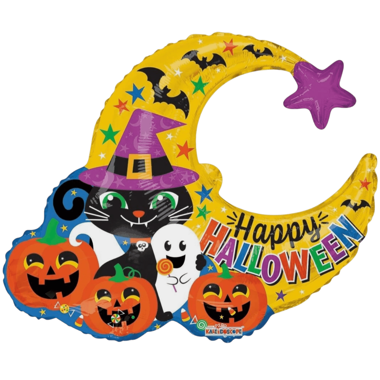 36" Happy Halloween - Cat and Moon - Conver USA