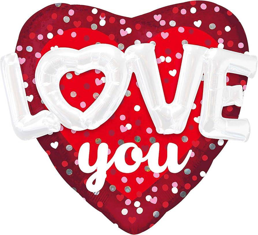 36" Love Hearts and Dots