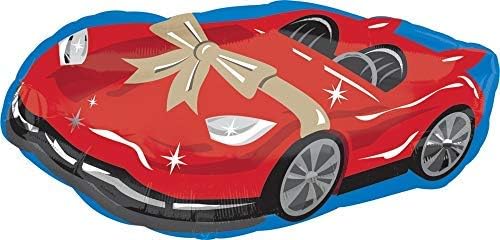 36" Red Sports Car with Bow