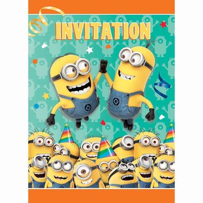 Invitaciones - Mi villano favorito (8 unidades) - Único