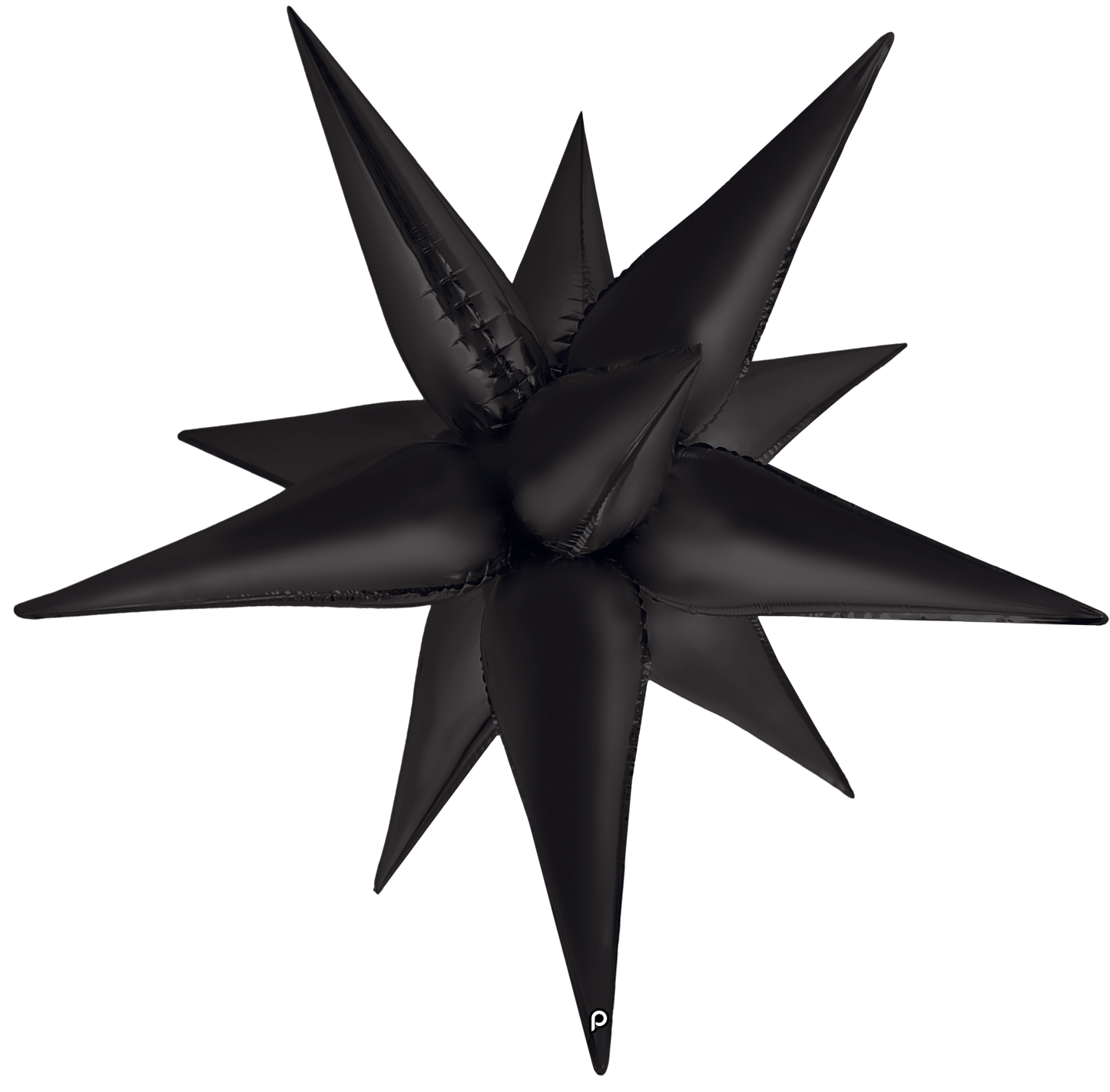 40" Black Satin Starburst