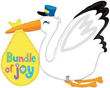 43" Baby Bundle Stork