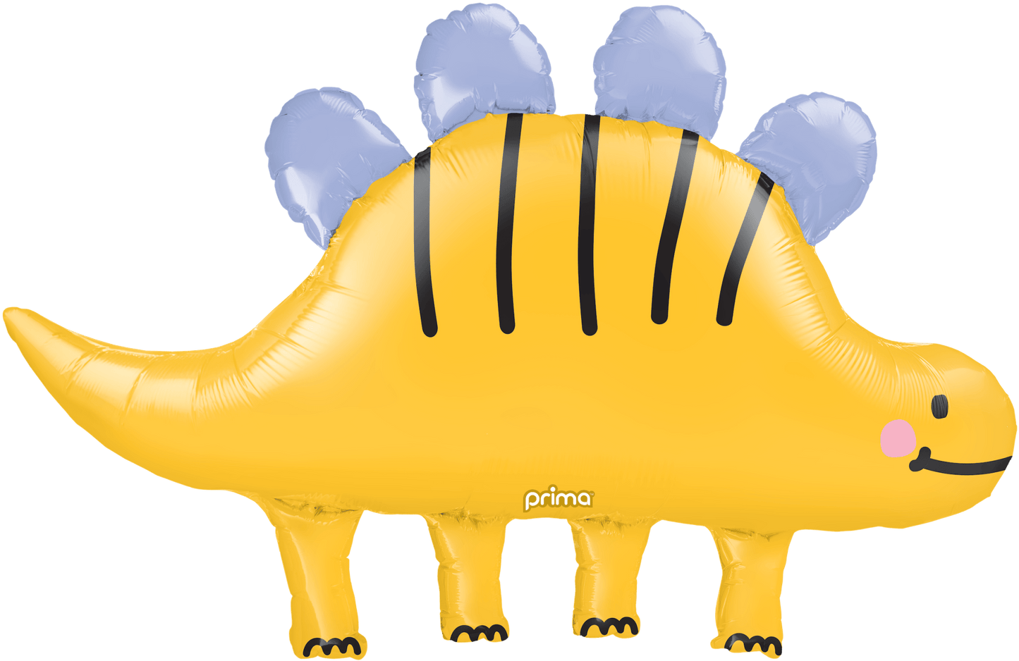 43" Happy Yellow Stegosaurus Dinosaur