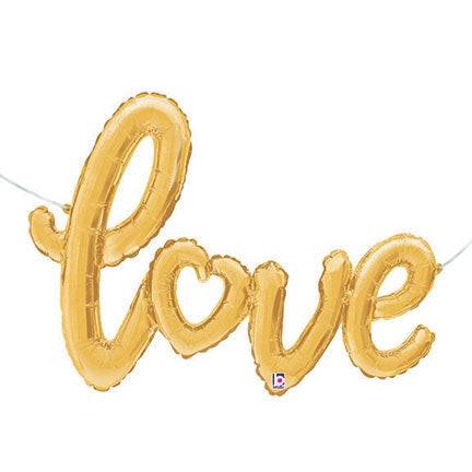 47" Love Script - Gold