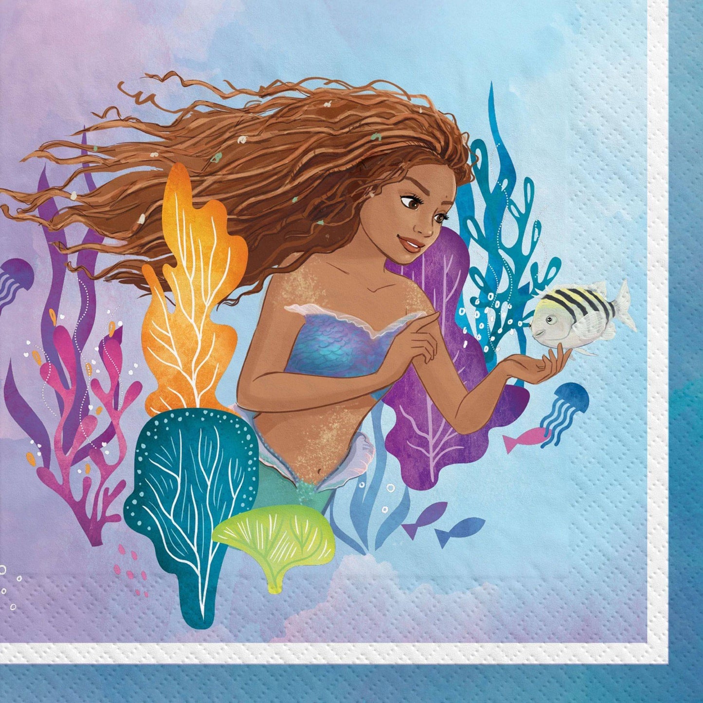 5" Beverage Napkins - The Little Mermaid (16ct)