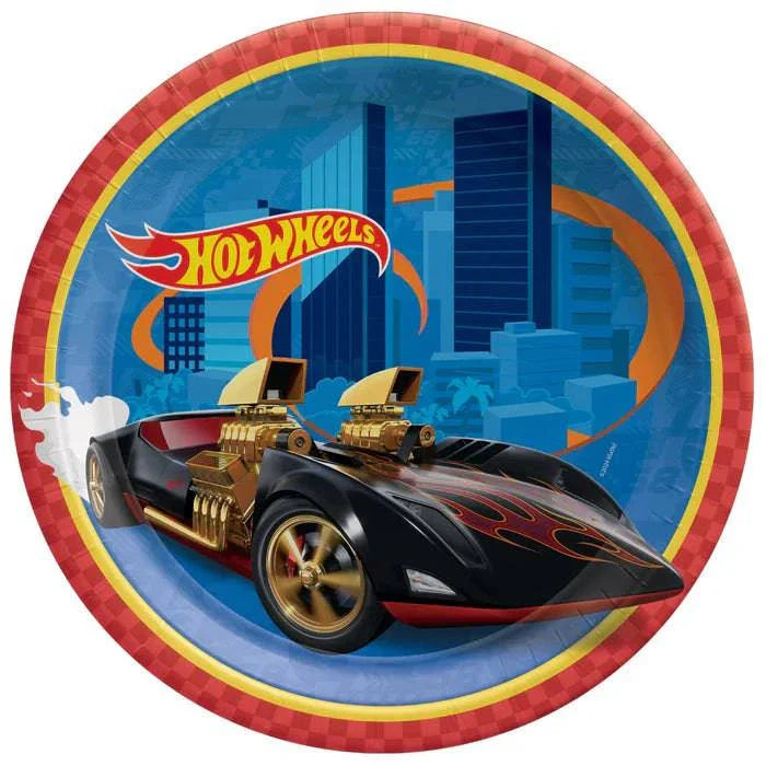 Hot Wheels 7" Plates 8Ct - Amscan