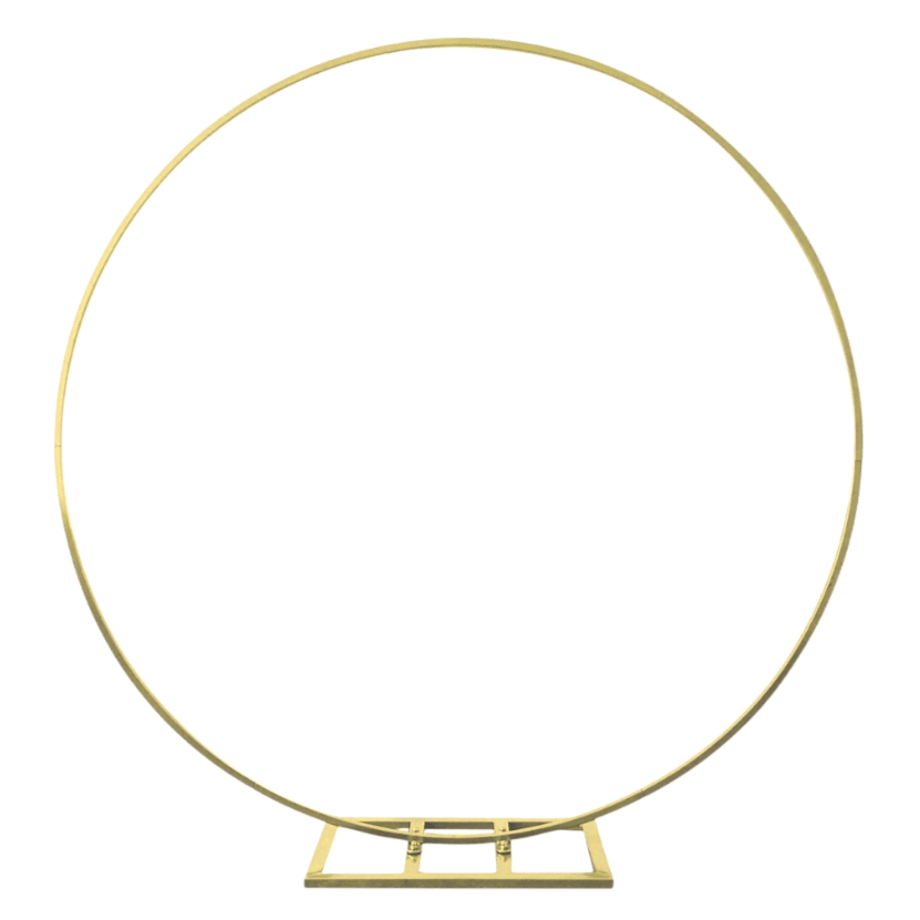 60" Gold Circle Backdrop Stand