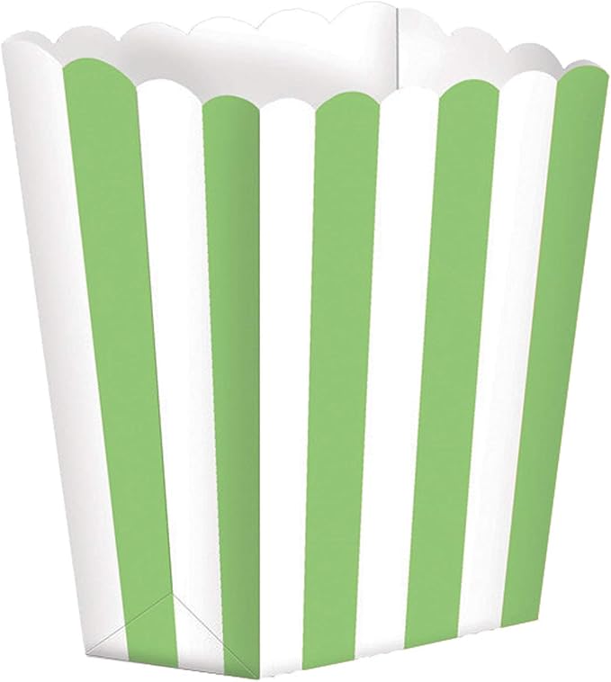 Favor Boxes - Kiwi Stripes (5ct) - Amscan