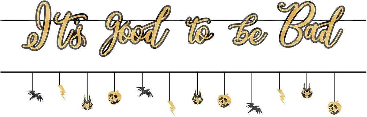 12' Halloween Banner - It's Good to Be Bad - Amscan