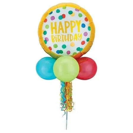 62" Yard Sign - Happy Birthday Dots