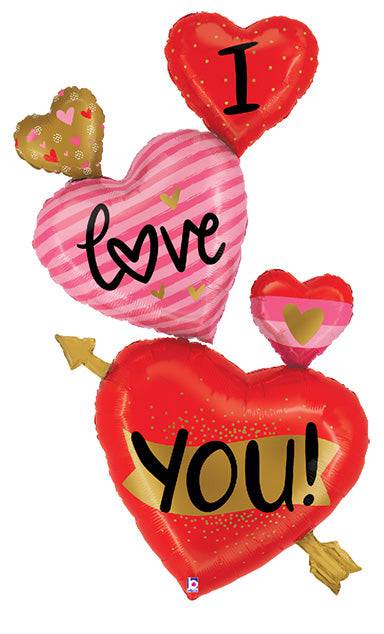 65" I Love You Hearts