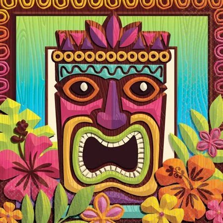 6.5" Luncheon Napkins - Tropical Tiki (125ct)