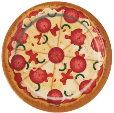 7" Dessert Plates - Pizza Party (8ct)