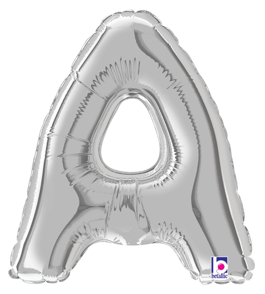 7" Megaloon Jr. Letter A - Silver (5ct)