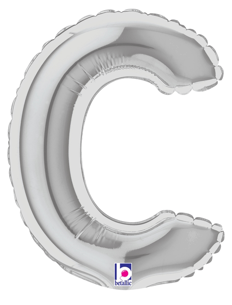 7" Megaloon Jr. Letter C - Silver (5ct)