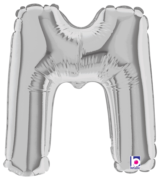7" Megaloon Jr. Letter M - Silver (5ct)