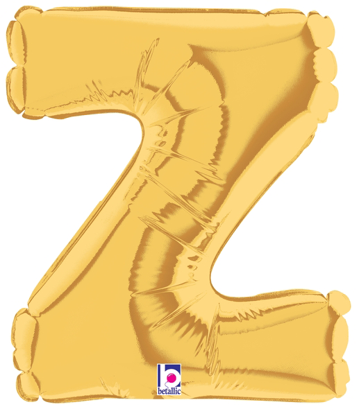 7" Megaloon Jr. Letter Z - Gold (5ct)