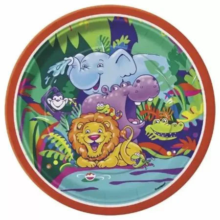 7" Paper Plates - Smiling Safari (8ct)
