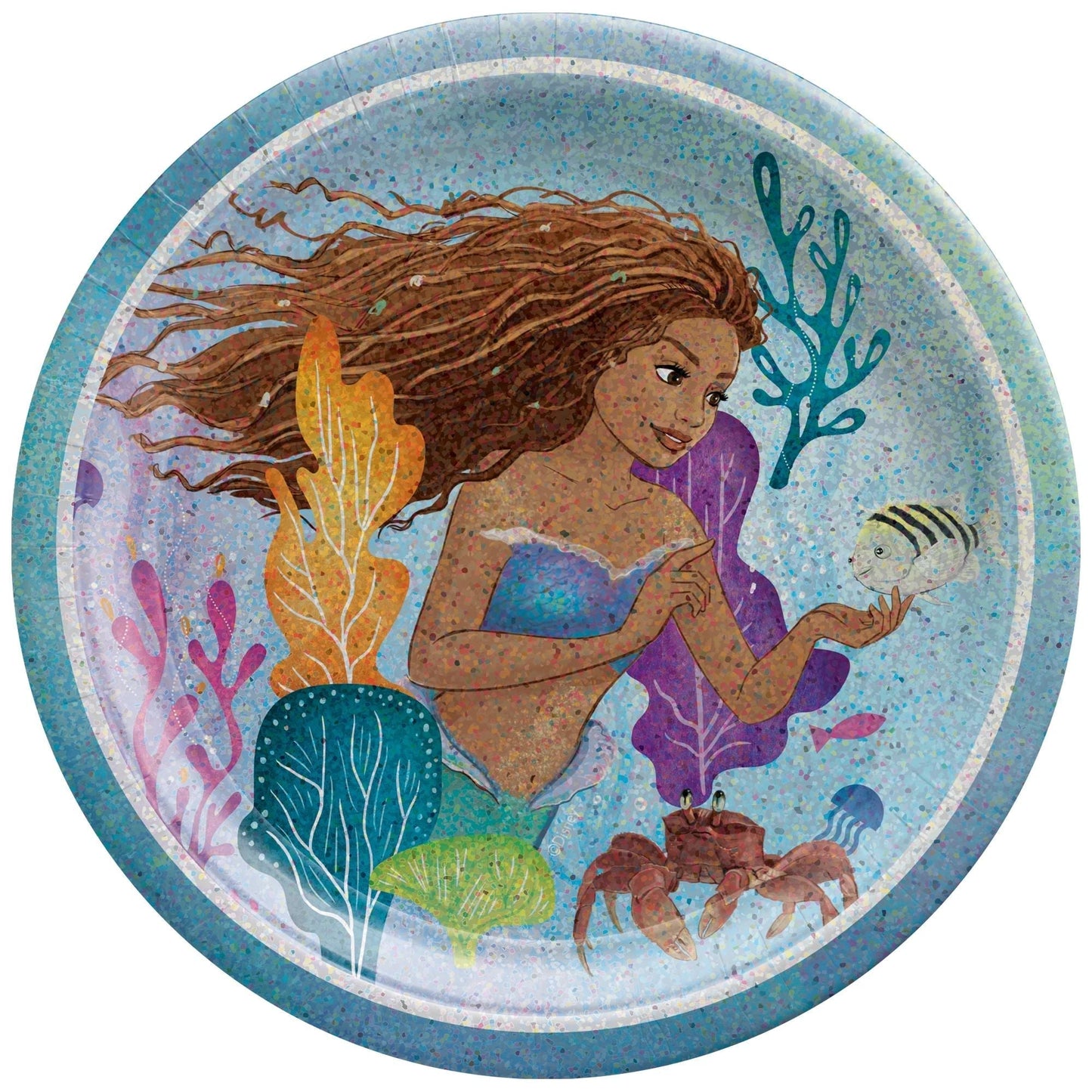 7" Paper Plates - The Little Mermaid Beyond the Sea (8ct)