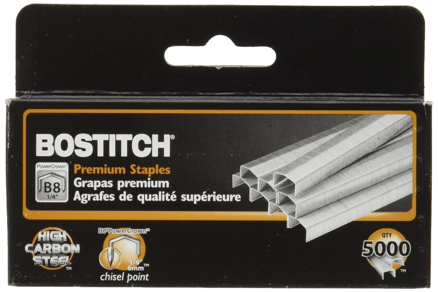 1/4 Staples B8 (5,000ct) - Bostitch