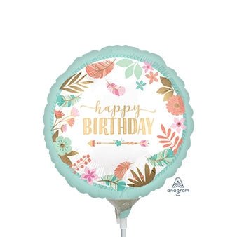 9" Boho Birthday Girl (25ct)