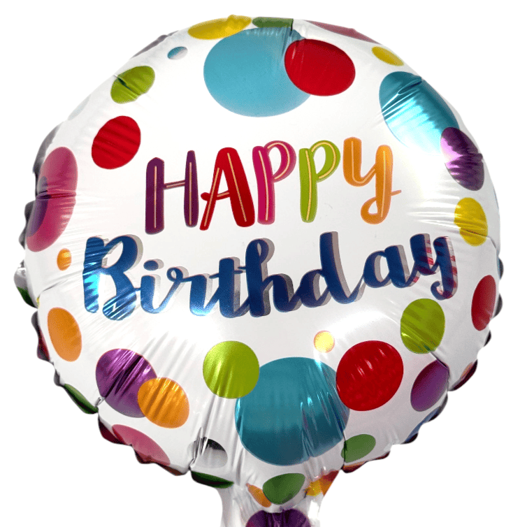 9" Happy Birthday Bubbles