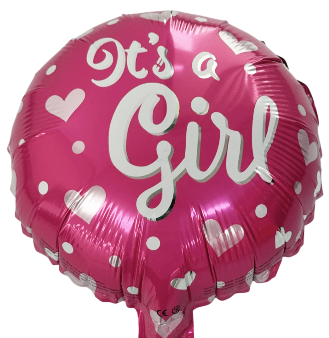 9" It's A Girl - Pink