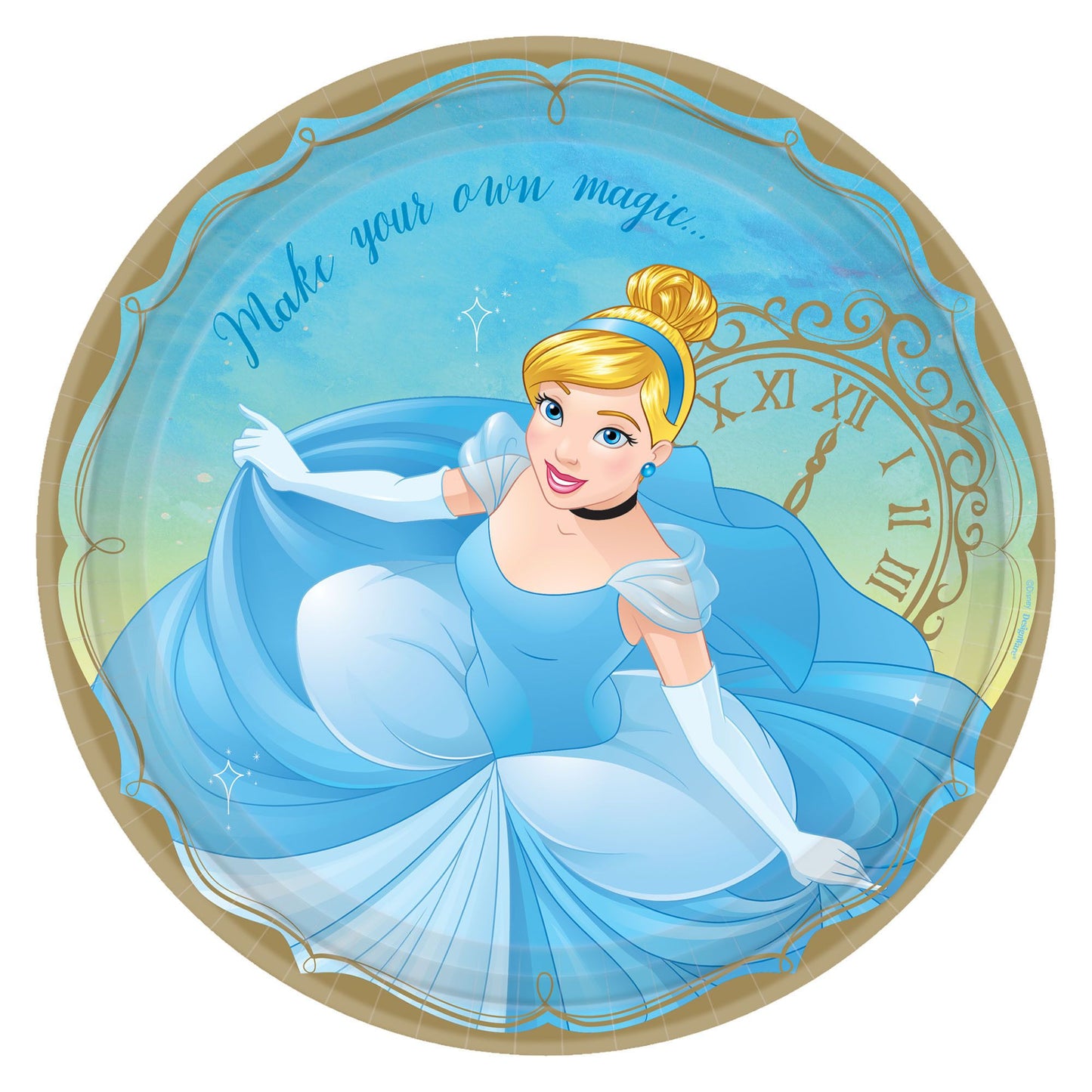 9" Paper Plates - Cinderella Once Upon a Time (8ct)