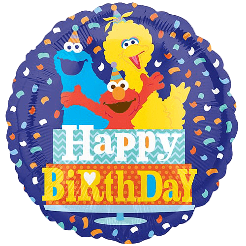 9" Sesame Street - Birthday Confetti