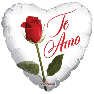 9" Te Amo Rosa Roja - Conver USA