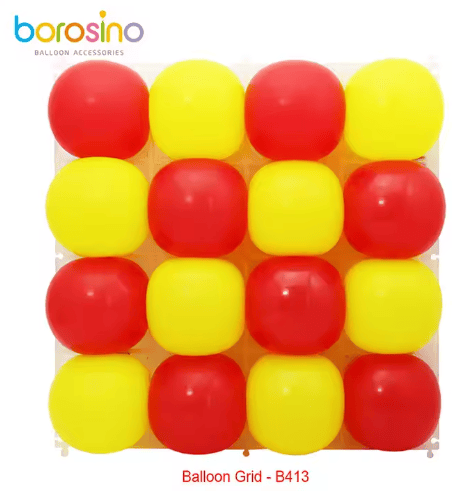 B413 Balloon Grid 16 Holes Party Decoration Balloon Wall Frame (10ct) - Borosino