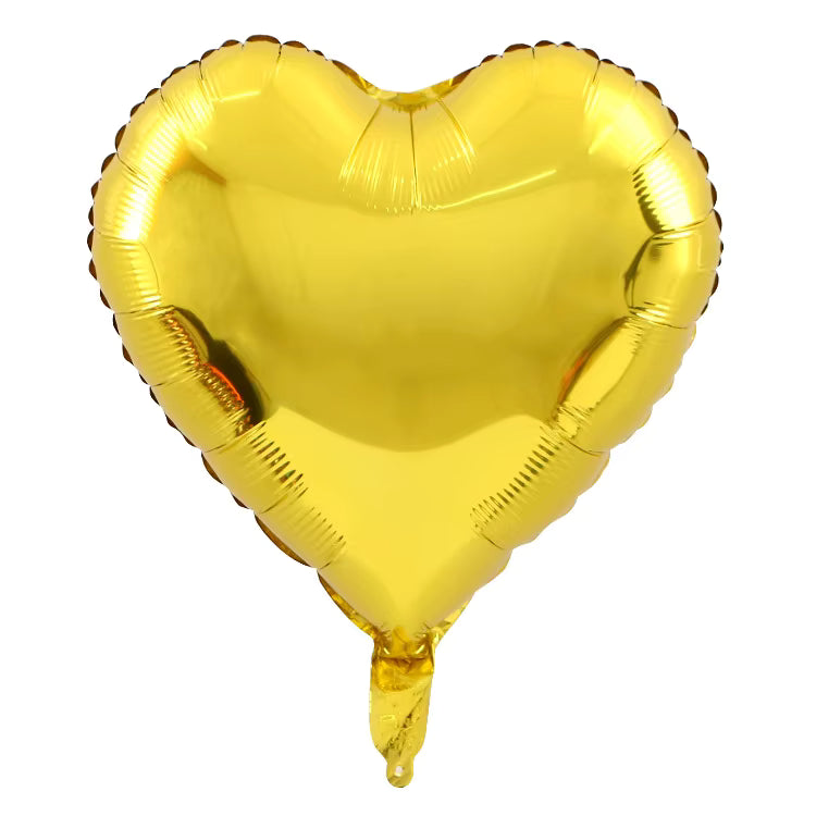18" Heart - Gold (50ct) - Party America