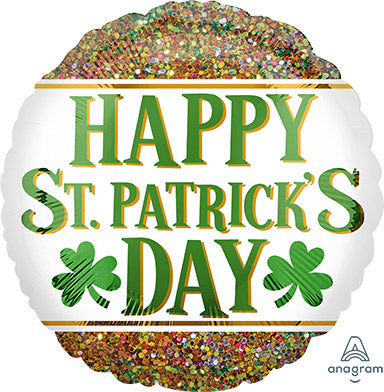 18" St Patrick's Day Glitter (10ct)