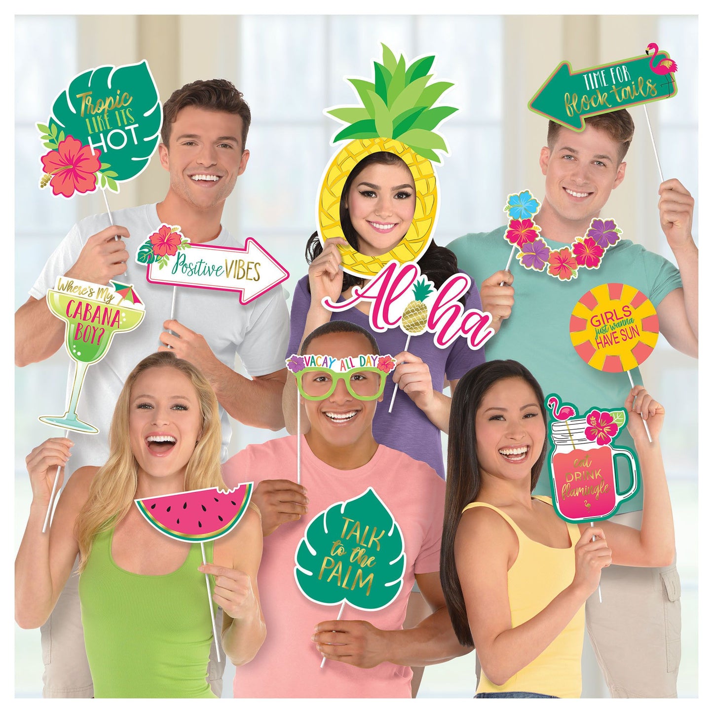 Assorted Aloha Jumbo Photo Props Kit