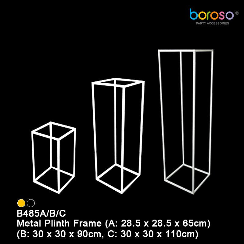 B485A/B/C White Metal Plinth Frame - Borosino